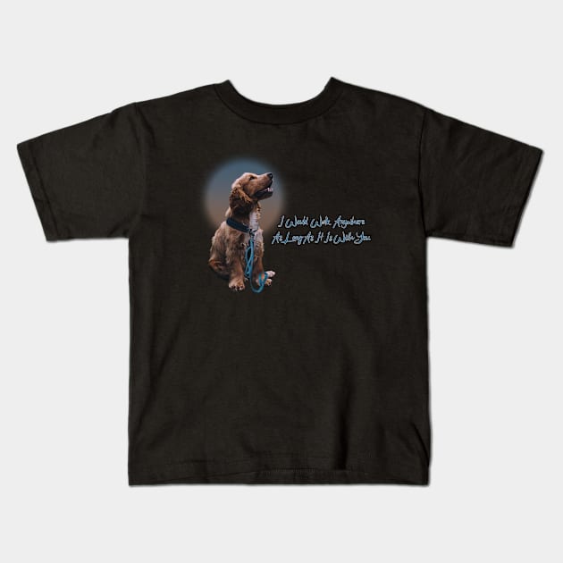 Walk Anywhere With You Kids T-Shirt by jamesart